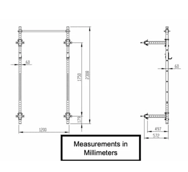Bells Of Steel Narrow Folding Power Rack 4 Bells Of Steel Narrow Folding Power Rack - Image 2